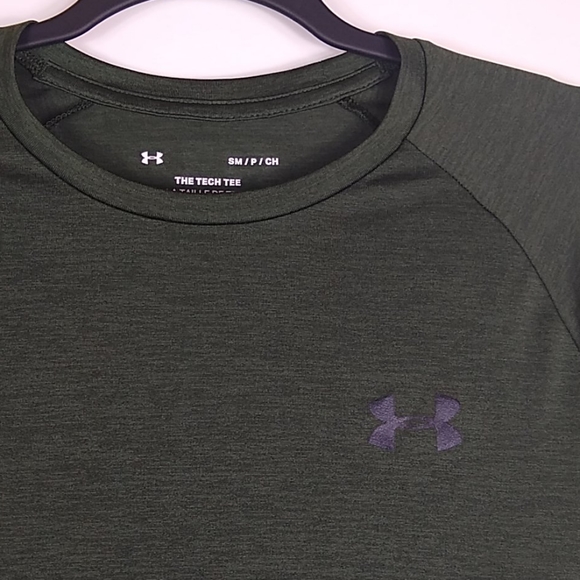 Under Amour Crew Neck The Tech Tee Men's Green - Picture 2 of 5